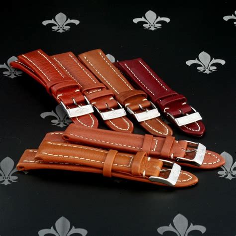 breitling leather band watches|leather straps for Breitling watches.